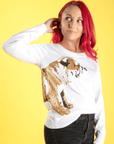 Wrap - Around Bulldog Sweater - Sparkle City Co