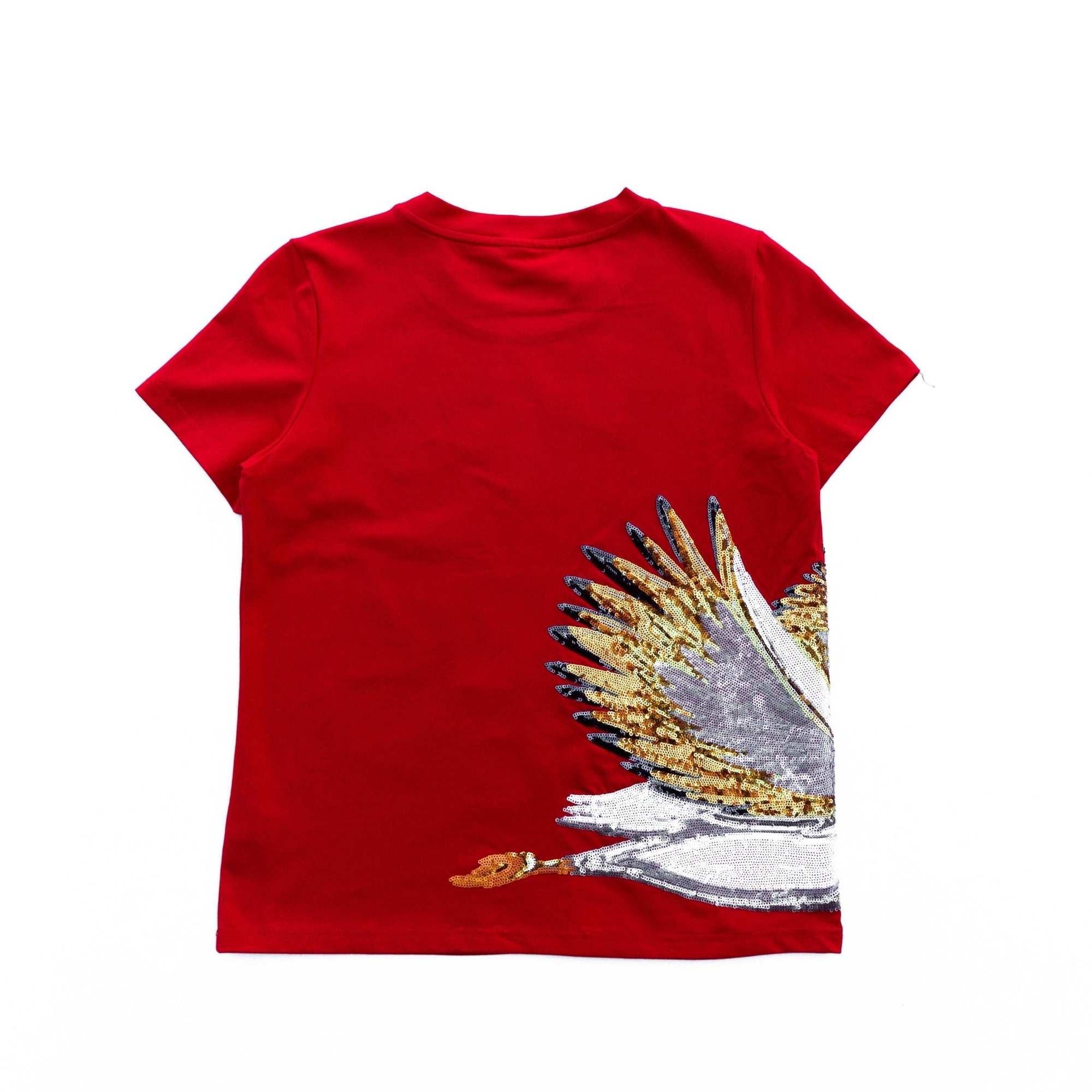 Wrap - Around Pelican Red Tee - Sparkle City Co