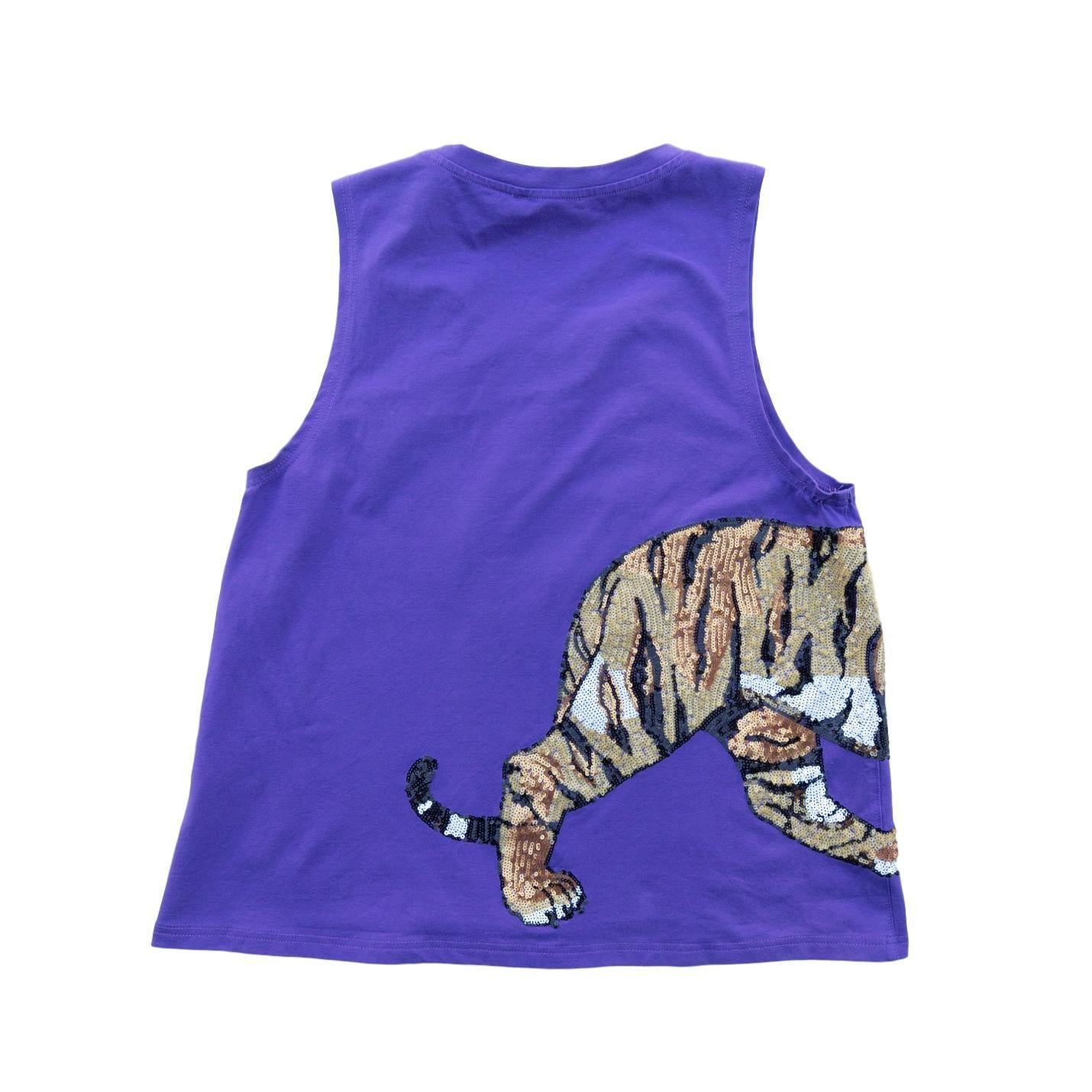 Wrap - Around Tiger Tank Purple - Sparkle City Co