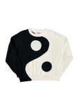 Yin Yang Sweater - Black and White - Sparkle City Co